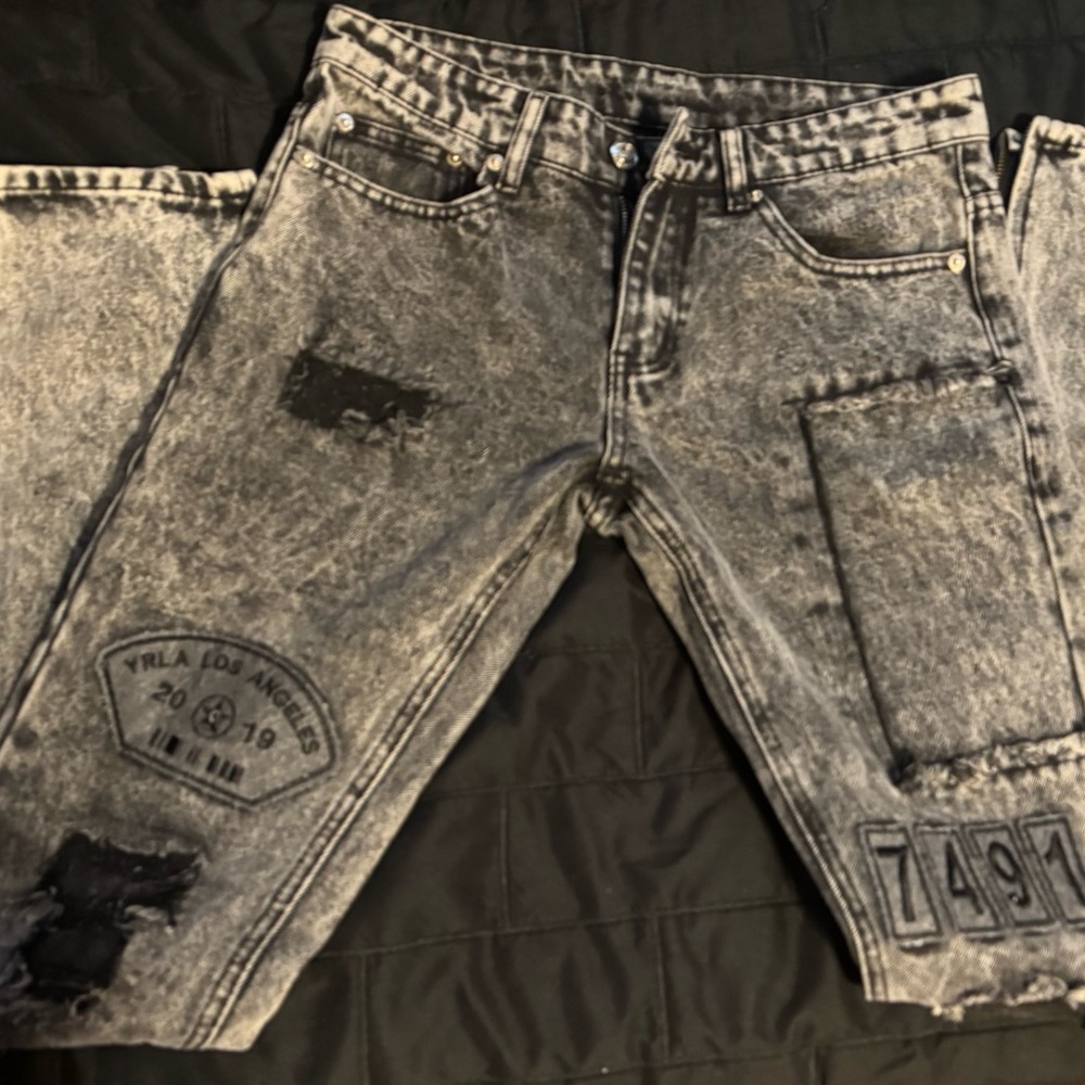 Young & Reckless Black Relaxed Distressed Jeans